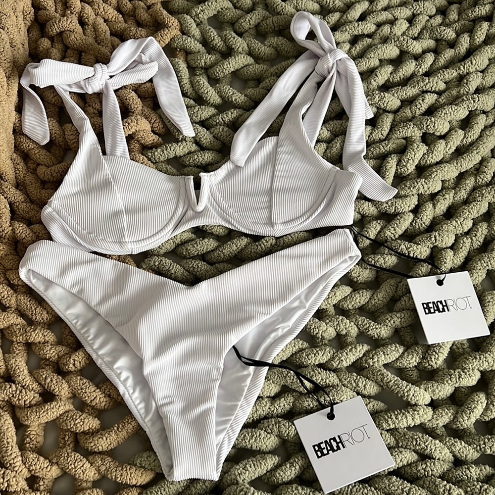 White Bikini - Beach Riot - NEW WITH TAGS